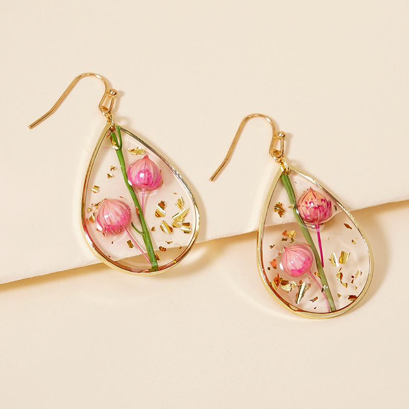 Fresh fashionable design elegant sophisticated earrings drop-shaped