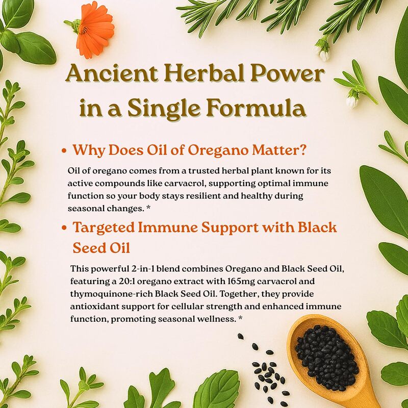 跨境TK亚马逊120粒牛至油软胶囊Oregano Oil Supplement Softgels|undefined