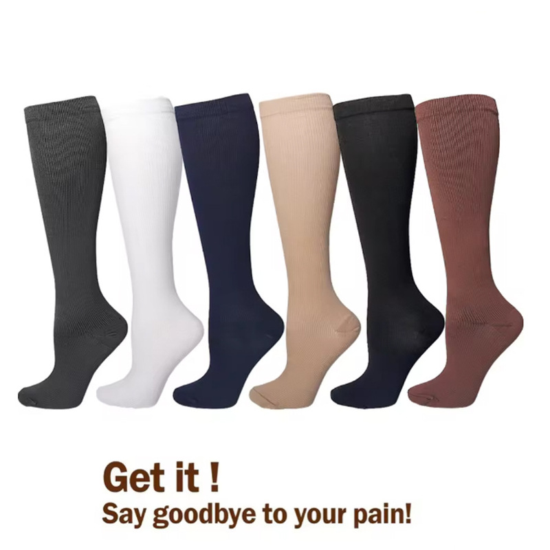 Amazon's Popular Long Sports Cycling Socks for Men and Women, Compression Socks for Running, Comfortable Airplane Pressure Socks, Calf Socks