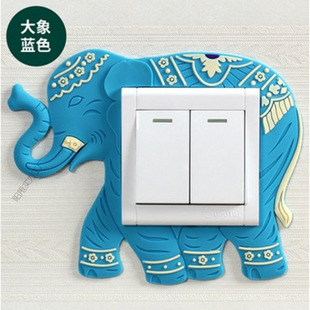 Cartoon Switch Protective Cover Switch Wall Sticker New House Lamp Socket Panel Decorative Cover Simple Modern Home