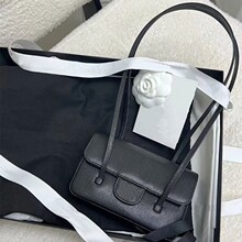 原厂小香26c jennie同款球纹法棍包手提包长手柄盒子包单肩腋包女