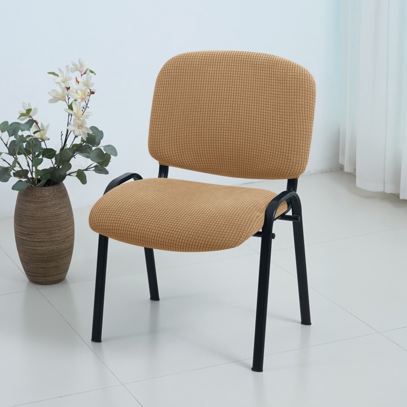 Checkered Jacquard Home Folding Chair Cover Universal Office Meeting Chair Yoga Large Split Full-Cover Dining Chair Cover Checkered Jacquard Home Folding Chair Cover Universal Office Meeting Chair Yoga Large Split Full-Cover Dining Chair Cover