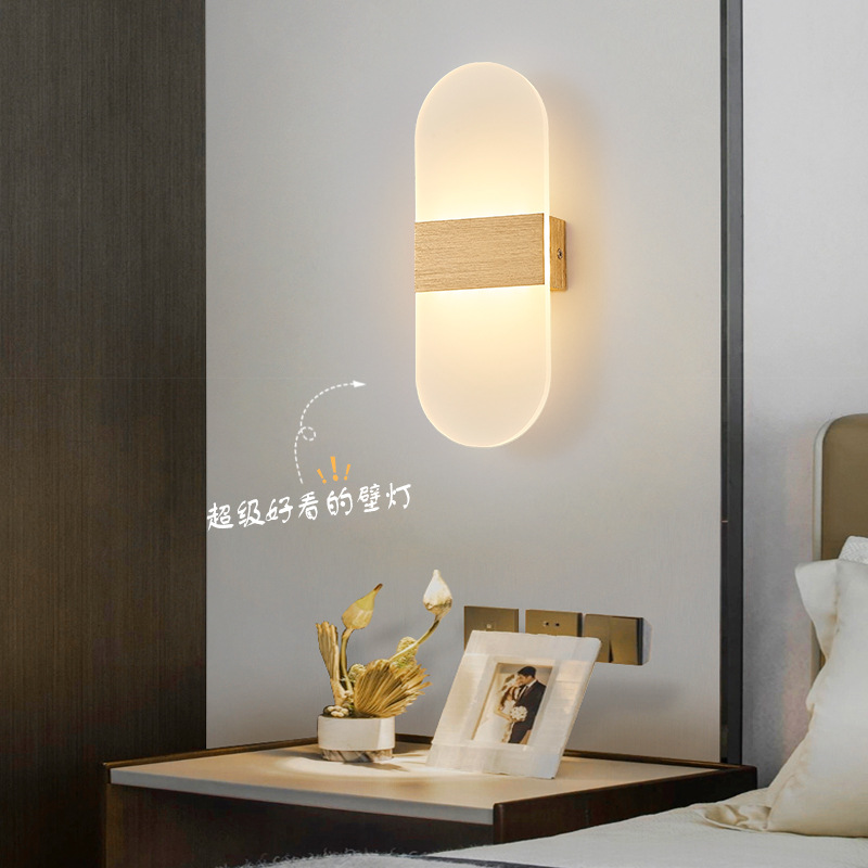 Minimalistic modern acrylic sconce for bed for bedroom for stairs…