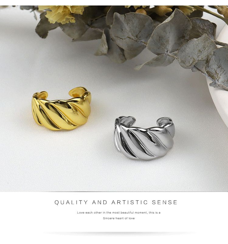 Korean fashion texture wide face ringsimple index finger ring wholesalepicture15