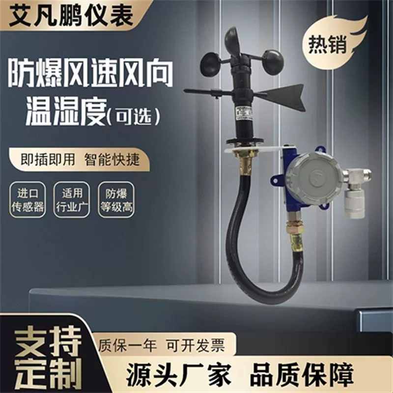Взрывозащищенный датчик скорости ветра трехпроводный метеорологический анализатор главный контроллер датчик температуры и влажности