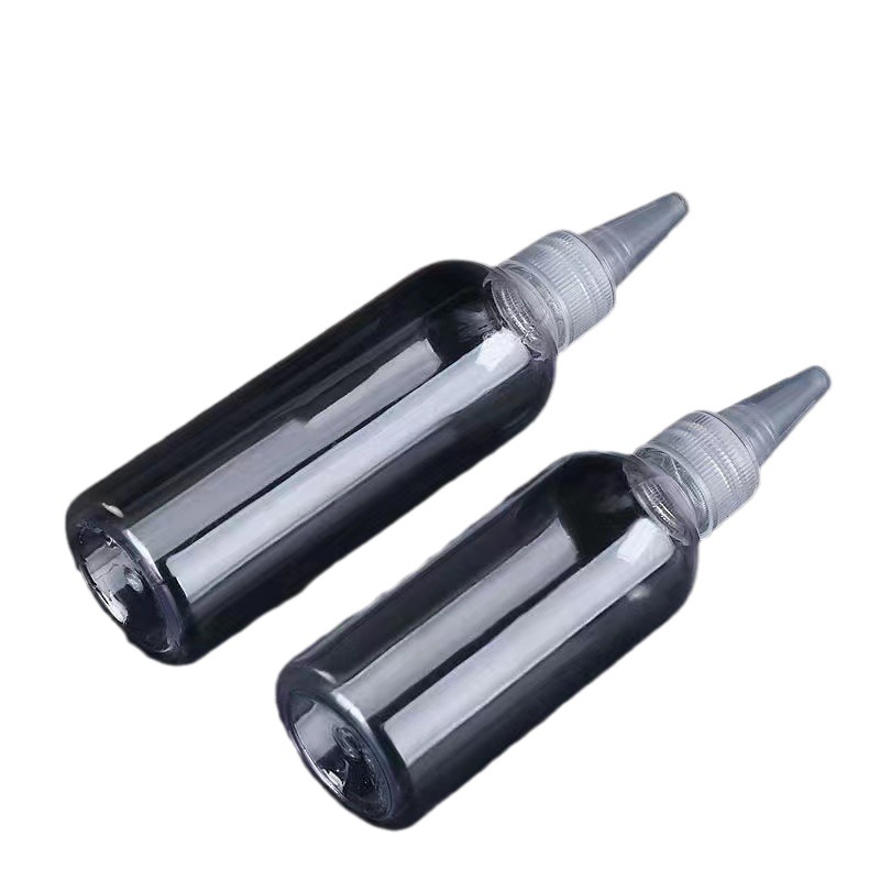 Botella de compresión botella puntiaguda transparente botella pequeña botella vacía pegamento botella de plástico suave Loción sub-botella de gota botella de pigmento botella de medicina