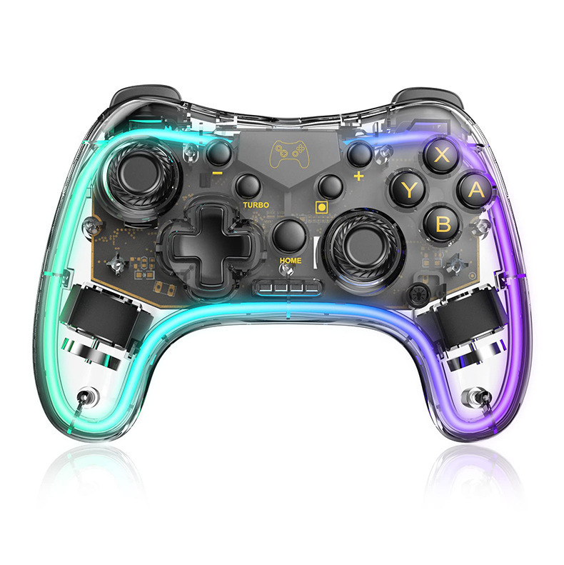 Switch2 pro透明ゲームコントローラーnsワイヤレスBluetoothコントローラーカラフルな体性感覚Android/PCコントローラーに適しています。|undefined