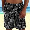 2022 new pattern Europe and America man Sandy beach shorts Casual Both sides pocket shorts Four sides bomb One piece goods in stock