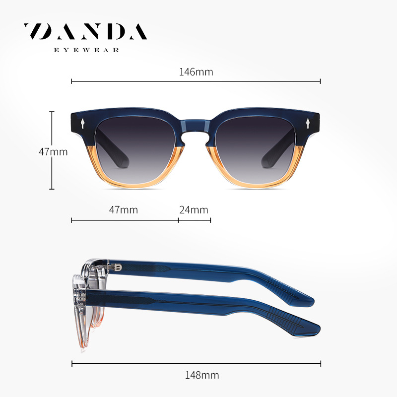 Placa anti-azul gafas de luz S31110 moda hombres y mujeres de las mismas gafas de sol redondas retro gafas de sol polarizadas europeas y americanas