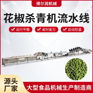 农村扶持创业项目 重庆花椒清洗杀青包装生产线 蔬菜蒸汽杀青机