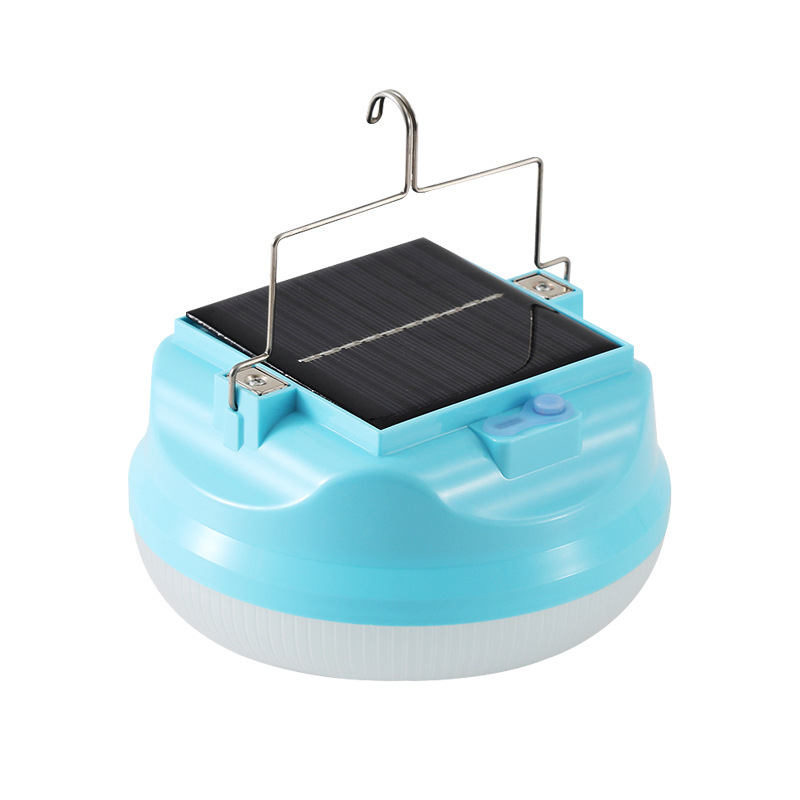 Luz solar recargable para acampar al aire libre, luz para tienda de campaña, luz para puesto de mercado nocturno, luz portátil súper brillante y de larga duración para acampar