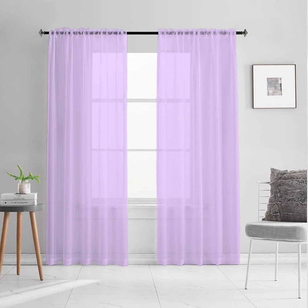 Поддержка JIT-доставки, эксклюзивные трансграничные прямые продажи с фабрики, фиолетовые полупрозрачные шторы и экраны с цифровой печатью.