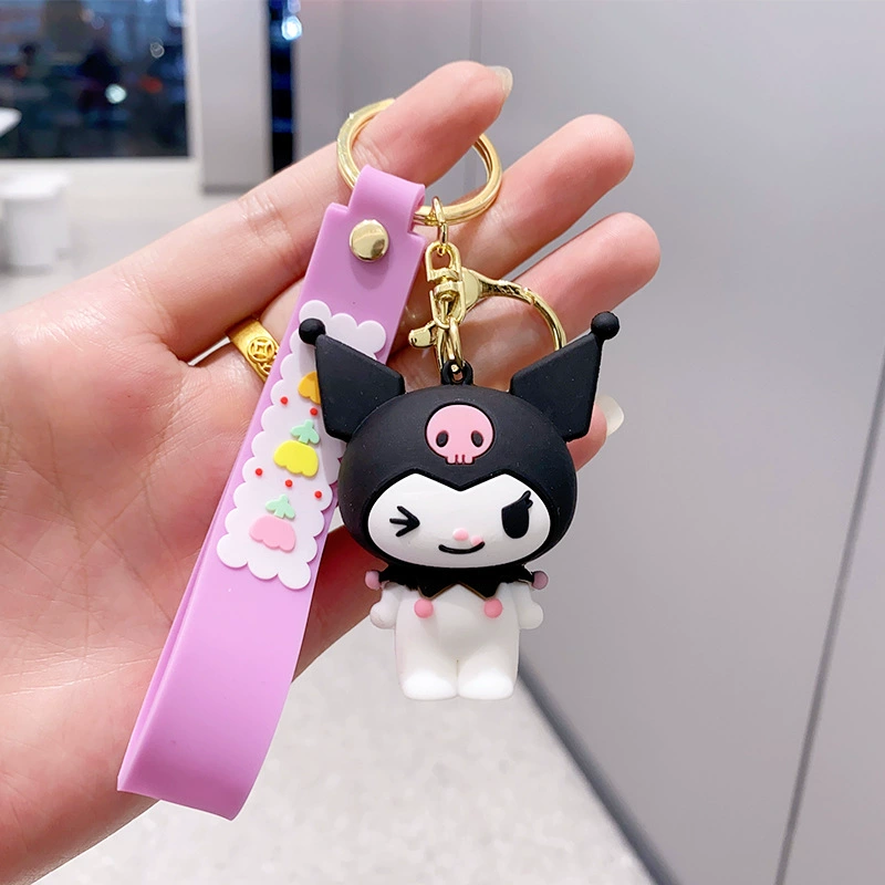 Кулон на брелке (Sanrio) Набор милых силиконовых подвесок — мягкие резиновые талисманчики, подарок на день рождения, различные персонажи