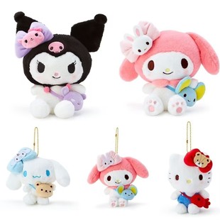 Japanese Style Cute Kuromi Melody Cinnamon Dog KT Cat Backpack Series Doll Doll Gift