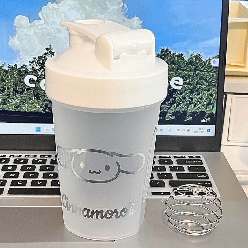Sanrio High-value Sports Water Cup Girls with Scale Fitness Shake Cup Student Plastic Cup Cute Portable