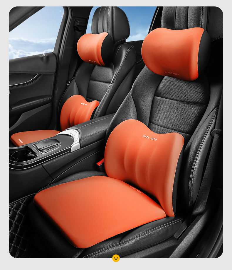 2023 new car waist support waist support car headrest waist support driving seat back cushion neck support pillow