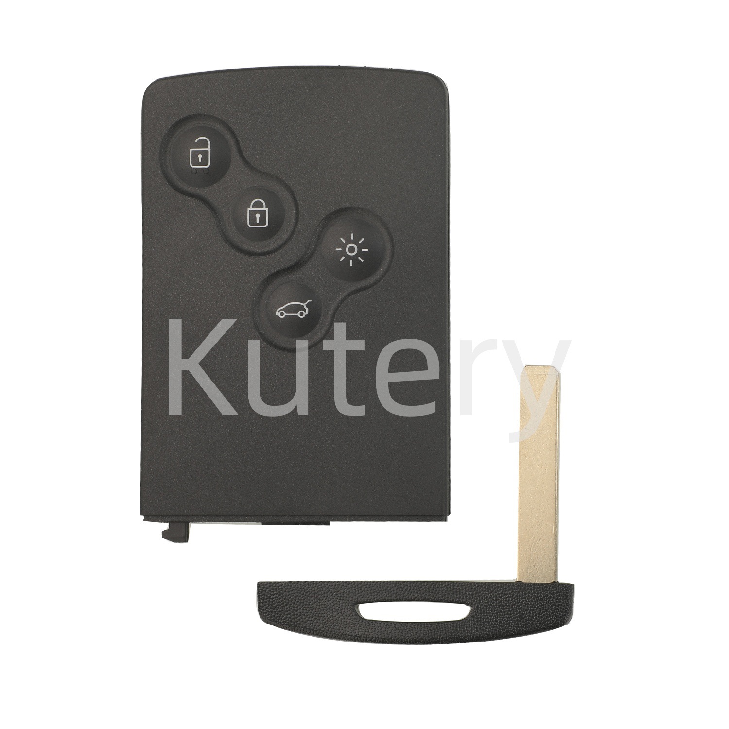 Suitable for Renault Megane 4-Button Semi-Smart Remote Car Key 433 Frequency Id46-Pcf7941 Chip