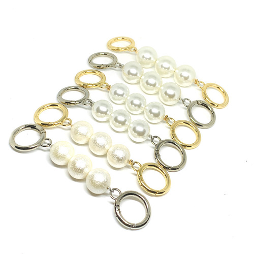 Old mahjong bag transformation chain accessories shoulder strap extension short chain detachable extended bag with pearl chain