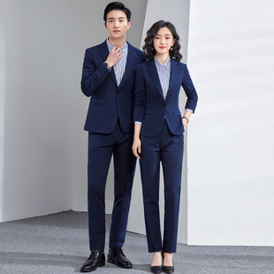 Business Formal Wear Suits for Men and Women, Three-Piece Men's Suits, One-Button Elastic and Comfortable
