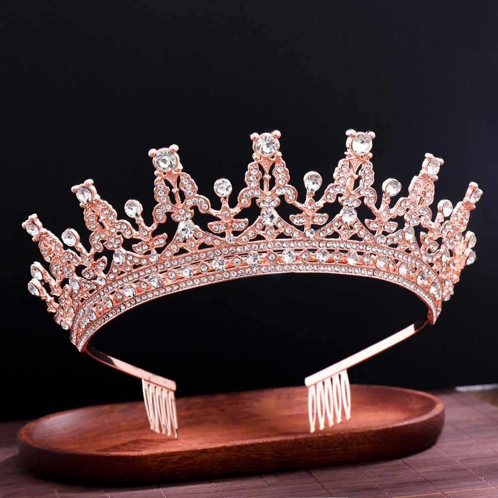 Ethnic Style Crown Alloy Diamond Rhinestones Crown 1 Piece
