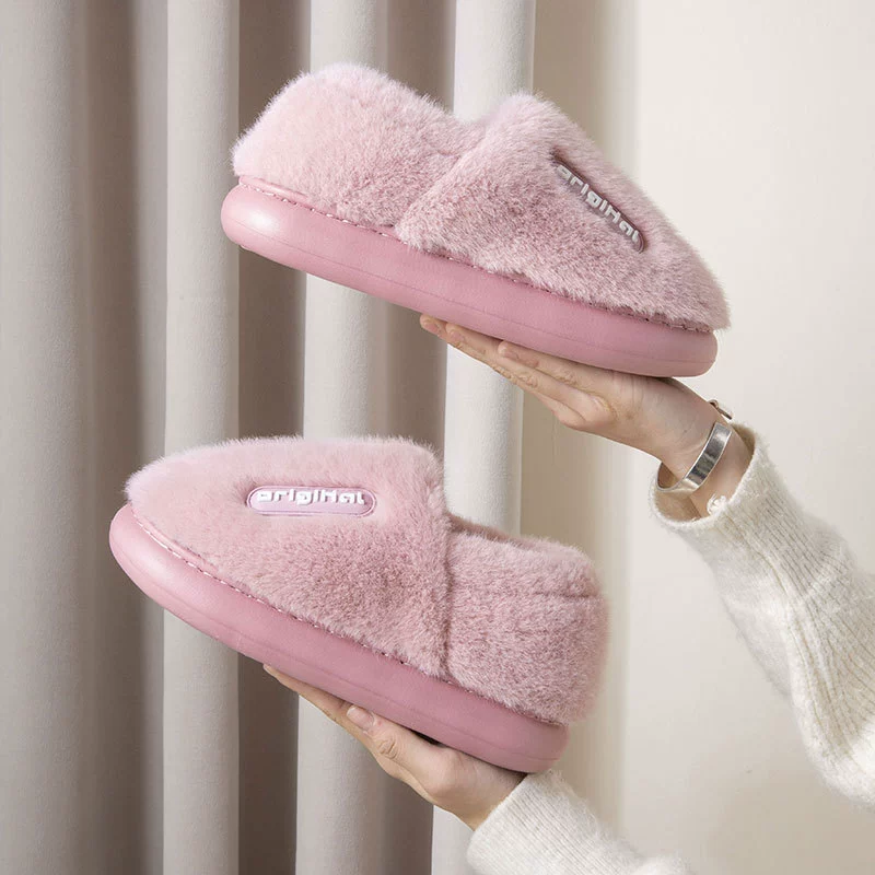 Хлопчатобумажные тапочки леди осень зима 2024 новый противоскользящий теплая домашняя бесшумная шерстяная ватная тапочки оптом