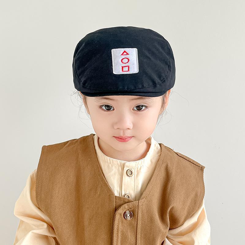 Sombreros infantiles primavera y otoño delgada boina para niños coreanos gorra de boca de pato para niños moda extranjera versátil sombrero solar