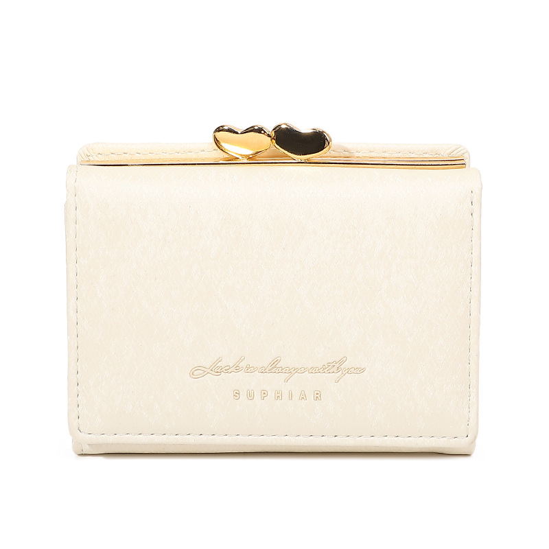 Nuevo multifuncional pu billetera de damas pequeña billetera de tres plegables bolsa de cambio de gran capacidad billetera de damas tela de algodón de alta calidad