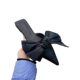 2024 Spring and Summer New Style Big Bow Baotou Half Slippers Women's Shoes Striped Polka Dot Pointed Toe Shoes Hollow Trendy