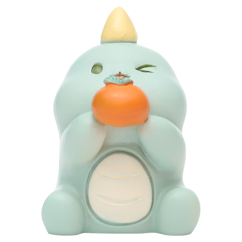 Dibujos Animados Lucky Dragon decoración creativa hogar sala de estar escritorio moderno coche hornear resina artesanía al por mayor