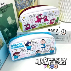 新型クレヨンしんちゃん筆袋ins高颜値学生日系かわいいアニメ文房具袋大容量収納袋