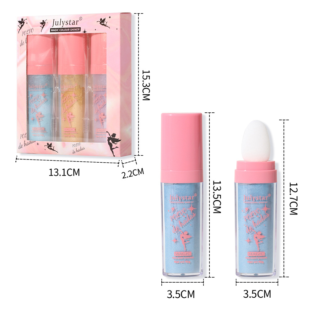Cross-border Fairy Highlighter Pat Powder Set: Natural, three-dimensional, brightening face, contouring body, Highlighter powder, Highlighter stick Application Scenario