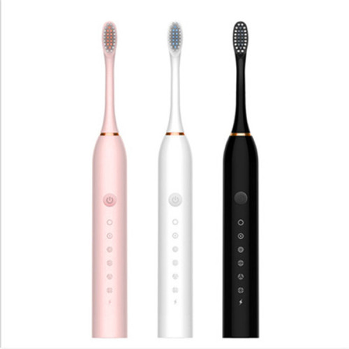 New electric toothbrush, 6 levels of sonic vibration, adult household soft-bristle USB charging, waterproof children's electric toothbrush