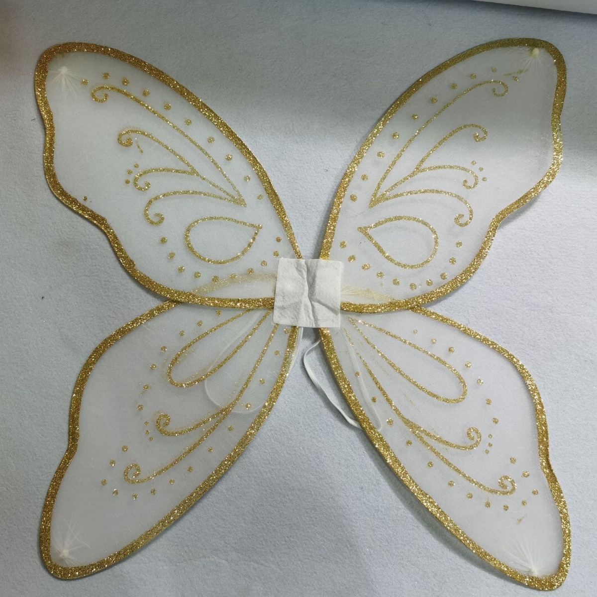 Cross border Foreign trade clothes collocation perform stage party fairy transparent Phnom Penh Gold powder wing