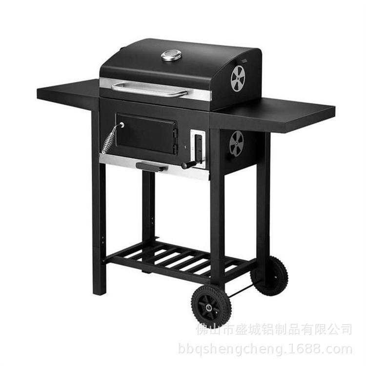 Barbacoa transfronteriza al aire libre en el patio del hogar para acampar pierna de cordero asada estofada americana BBQ parrilla de carbón sin humo engrosada