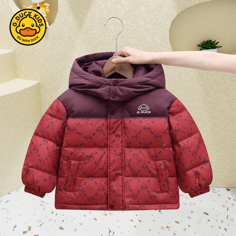 Pato amarillo negro dorado chaqueta de plumón para niños niños niñas engrosado 90 chaqueta blanca de invierno chaqueta de invierno bebé