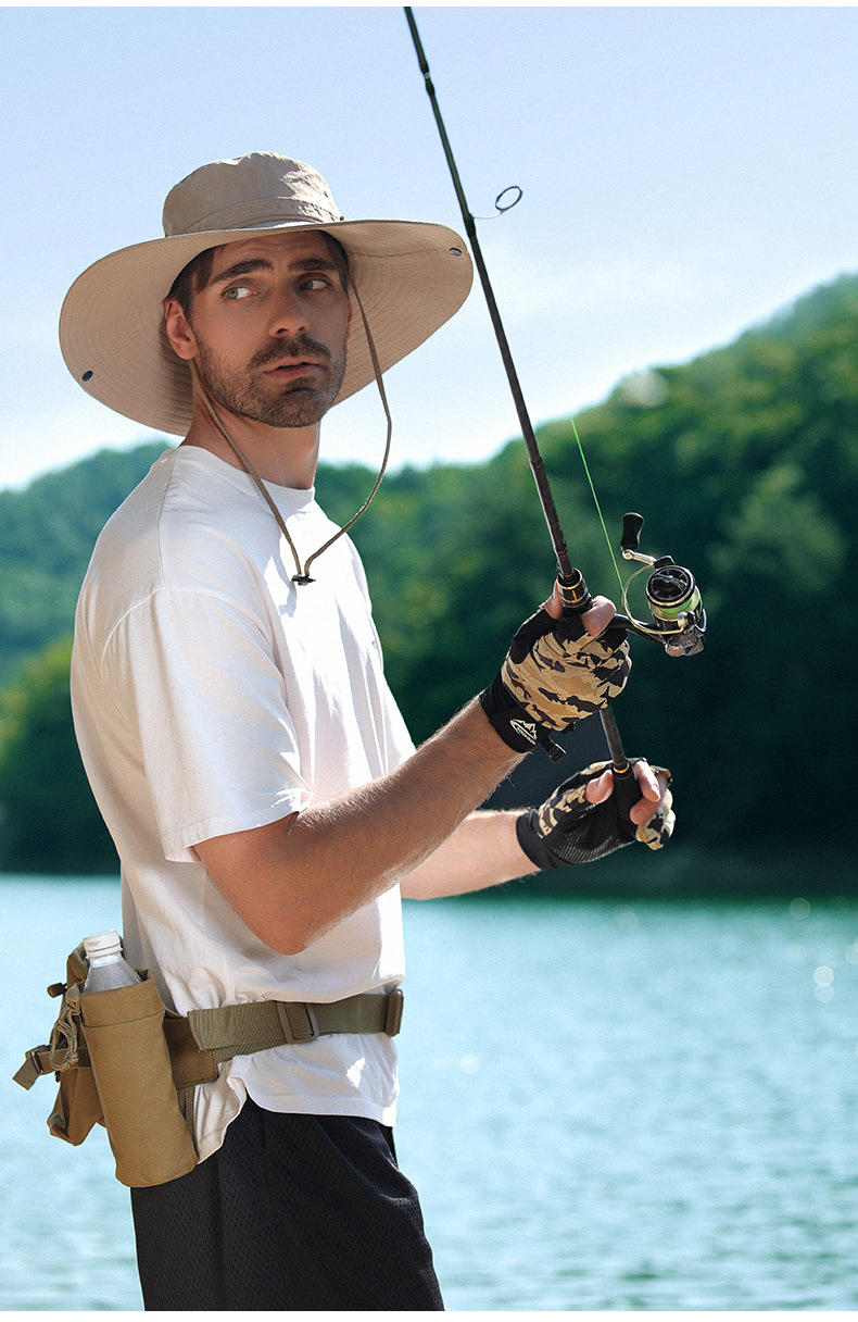 Sport all'aria aperta, fitness, guanti da ciclismo, escursionismo, antiscivolo, traspiranti, protezione solare, perdite dalle dita, touch screen_voghion.com