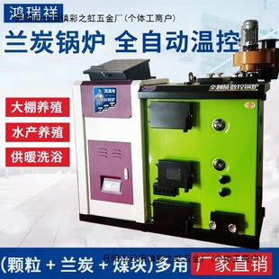 Lan charcoal boiler household coal-fired floor heating furnace rural biomass pellet boiler breeding multi-fuel heating furnace