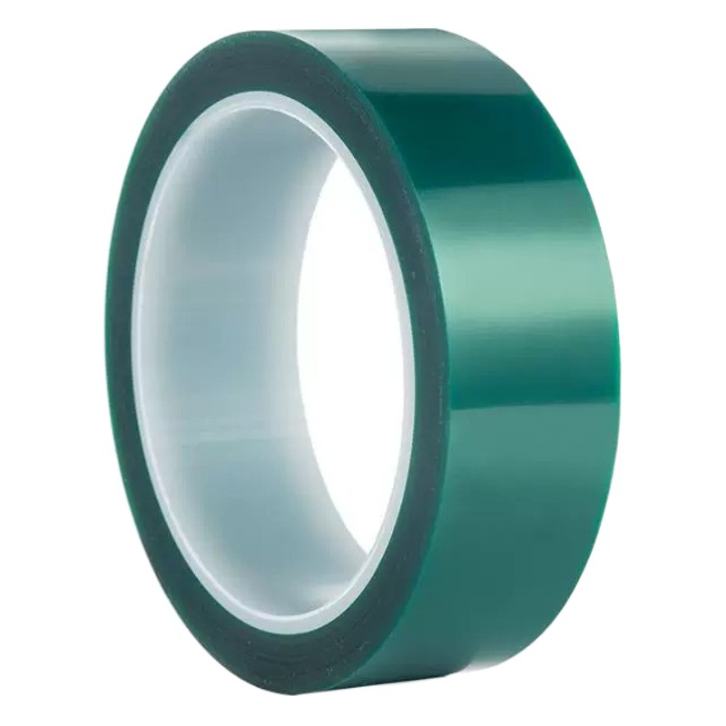 Cinta adhesiva de alta temperatura verde no residual de pintura de galvanoplastia adhesiva de silicona película protectora de PET adhesivo verde de alta temperatura resistente cinta adhesiva