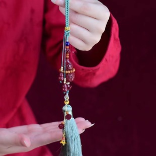 New Cinnabar High-Content Purple Gold Sand Purple Sand Auspicious Cloud Gourd Car Hanging Original Design Ancient Style Source Factory