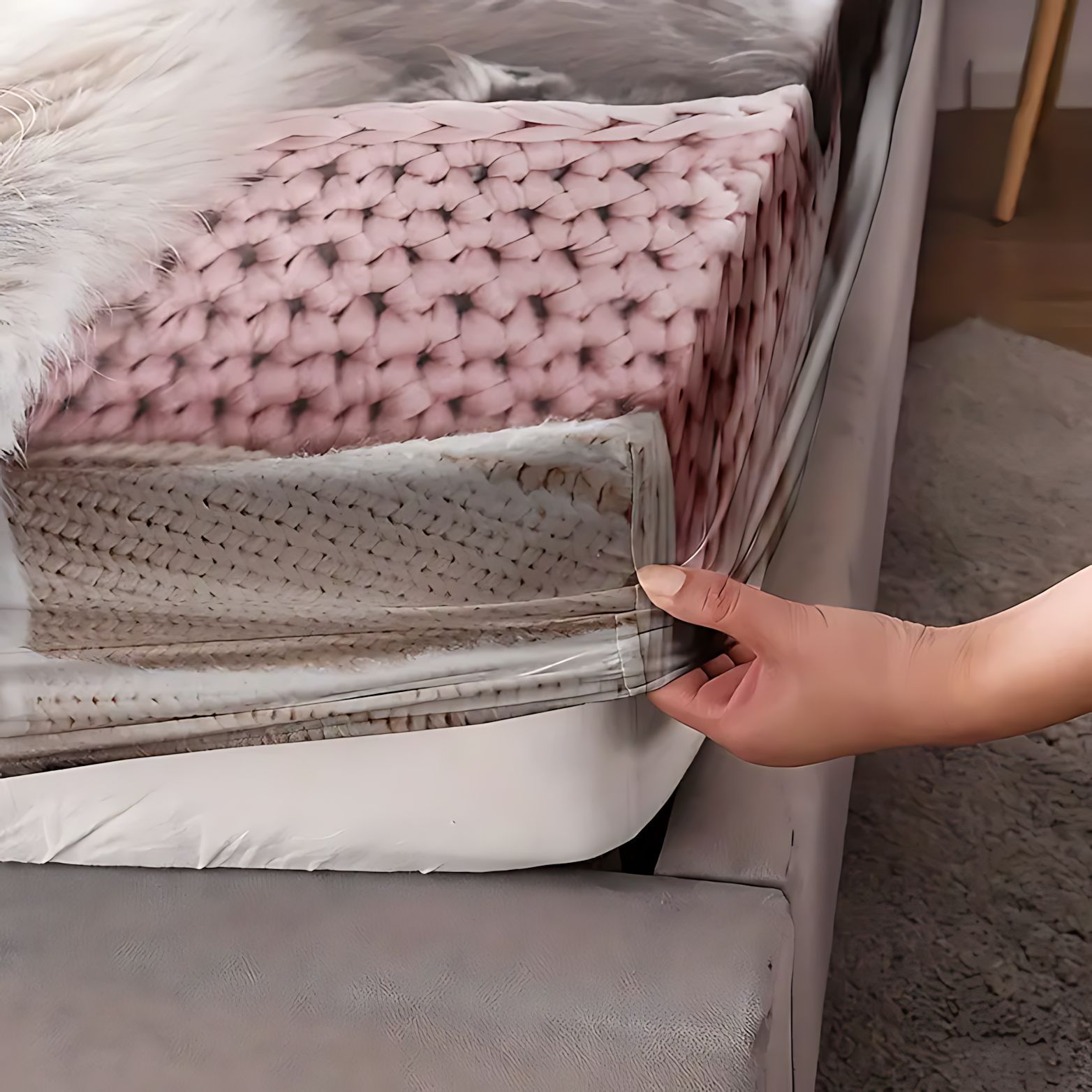 TEMU / JIT lindo gato 3D impresión digital cama cama cama cama de cama kit fuente de fábrica para dibujar puede hacer