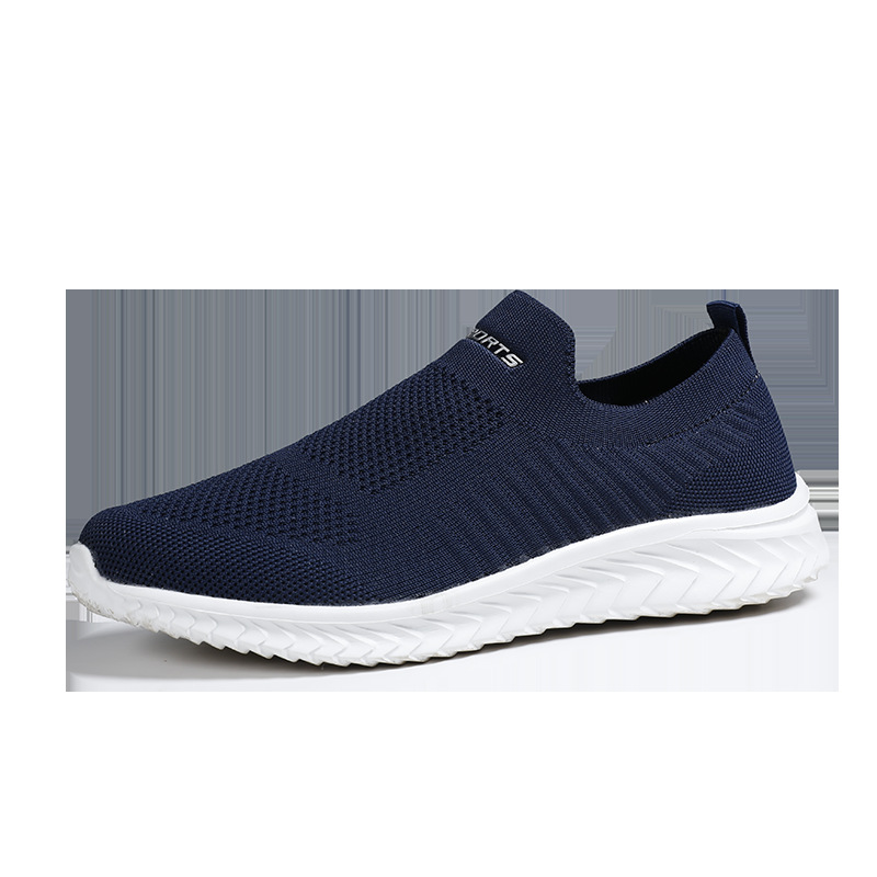 2025 primavera nueva pareja zapatos de tejido femenino cómodos zapatos casuales de malla transpirables zapatos deportivos de hombre zapatos de altura baja