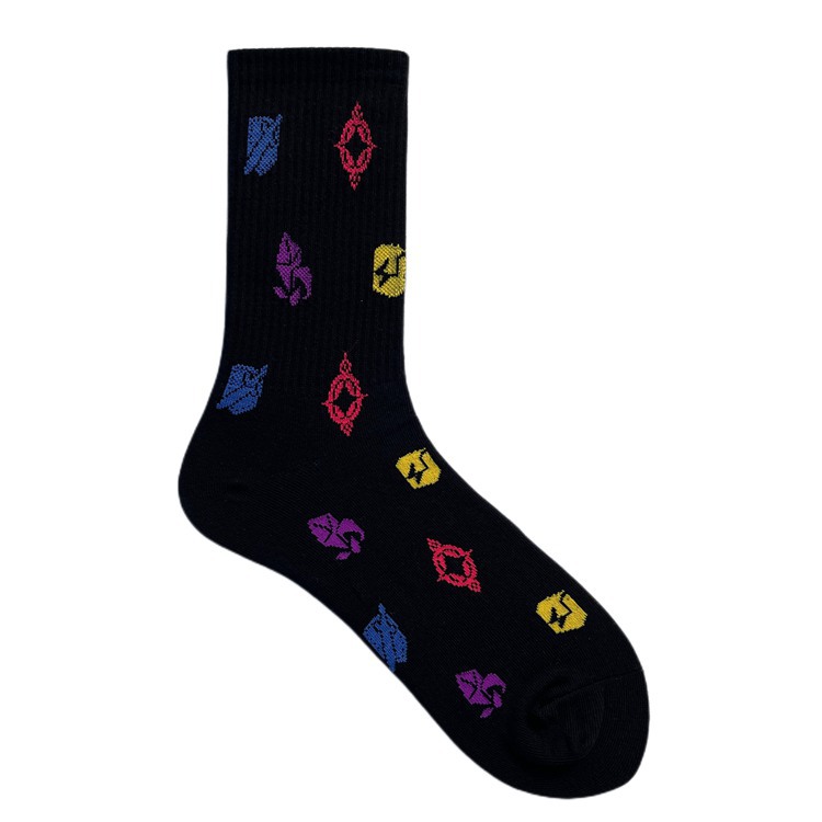 Oferta especial 2025d: calcetines largos de algodón transpirables de media pantorrilla, estilo universitario creativo, para patineta urbana_voghion.com