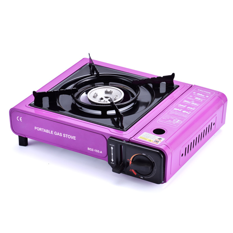Estufa de tarjeta de doble uso para exteriores Estufa de barbacoa al aire libre de olla caliente Cass portátil Estufa de gas doméstica Estufa de gas Estufa de gas