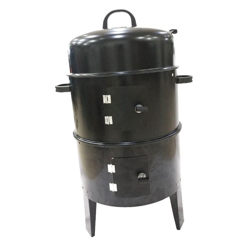 Hogar al aire libre exportación multifunción estufa de humo barbacoa parrilla estufa horno barbacoa