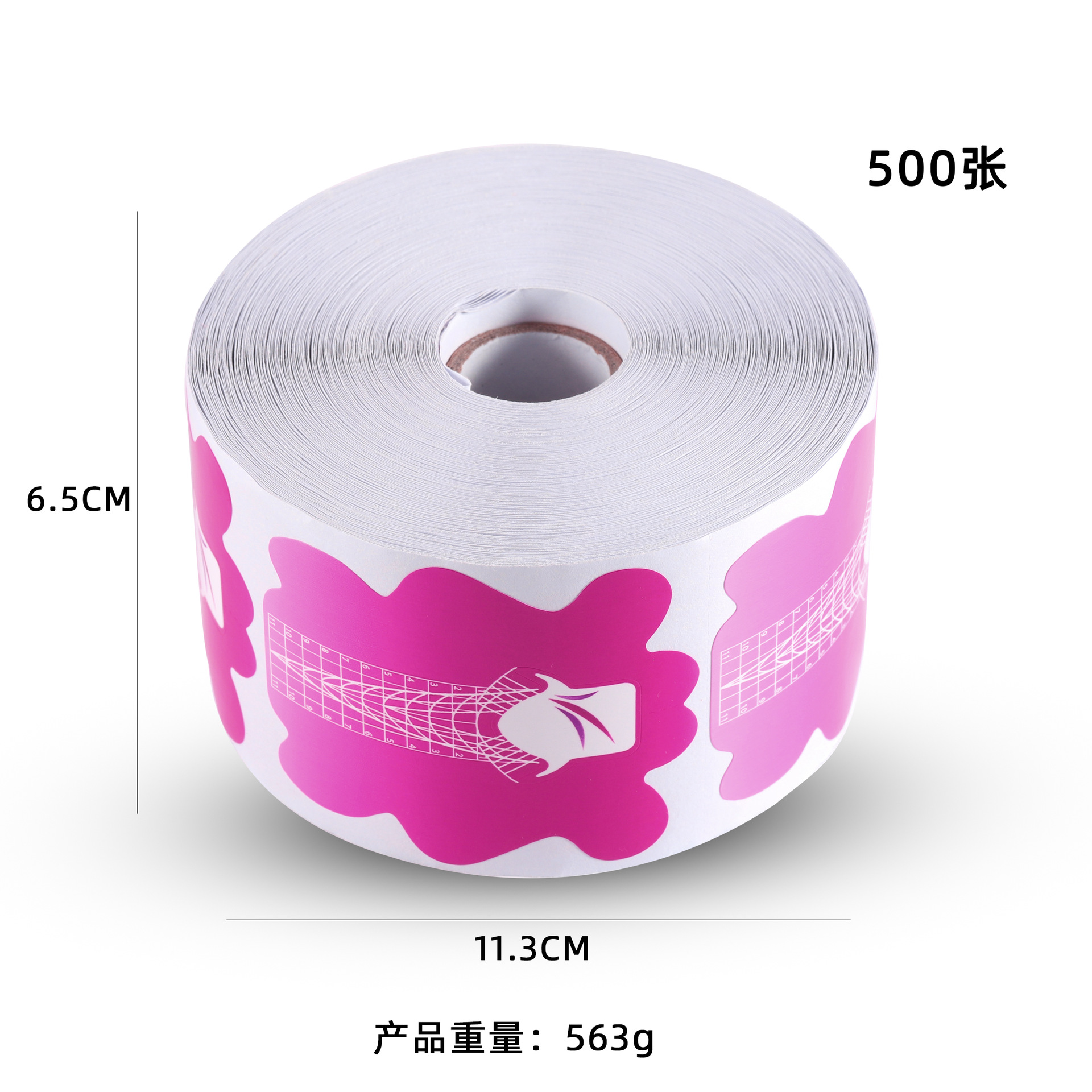 Transfronteriza nueva extensión de uñas titular de papel en forma de flor de melocotón fototerapia uñas de cristal dedo de uñas titular 100/500 piezas de suministros de uñas