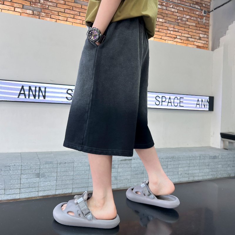 Jongen Gradient Freizeithose Fir De Summer Stylisch Kuerz Hosen_voghion.com