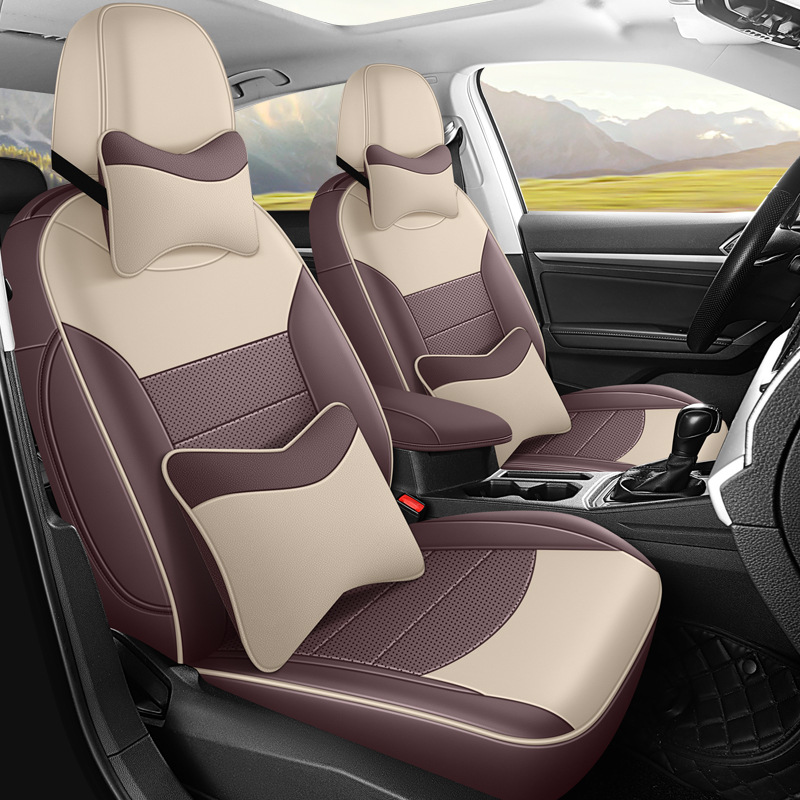 seat cushion – Volkswagen Modelə uyğun (Original) oturacaq örtükləri - coffee-to-beige-volkswagen-polo-deluxe-edition-volkswagen-polo