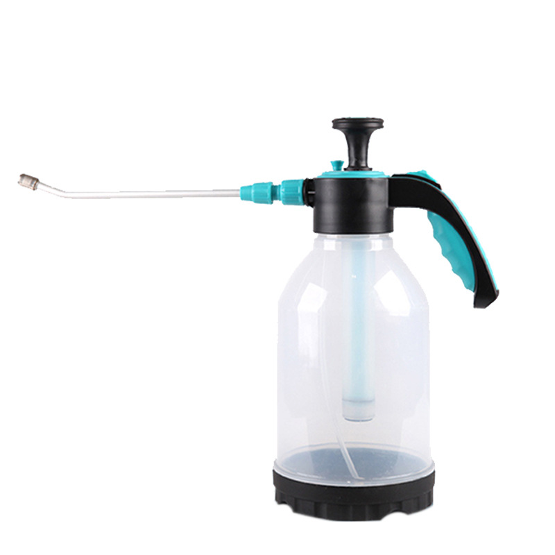 Marca del mercado varilla de pulverización alargada 1,5 l/2 l presión de aire de mano regadera transparente riego doméstico limpieza desinfección regadera