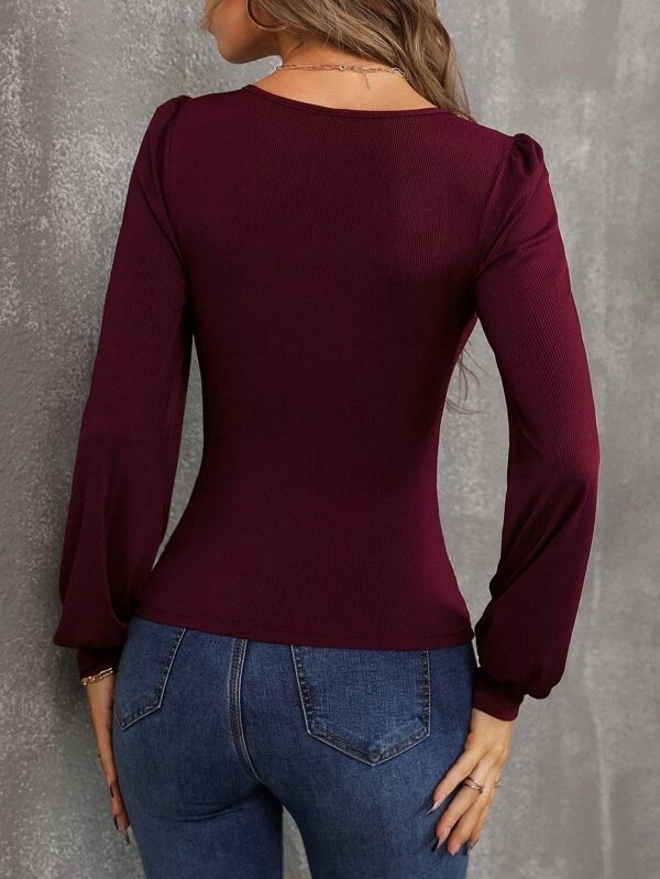 Women's Knitwear Long Sleeve Blouses Casual Solid Color display picture 3