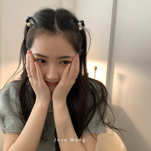 Age-Reducing Feeling ~ Hairpins for Women with Bangs on the Back of the Head, Black Hair Accessories, Hairpins, Side Clips, Cute Side Hairpins for Women